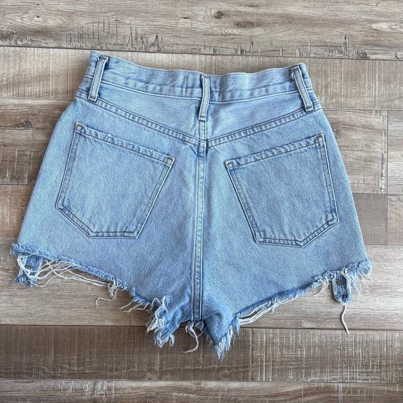 AGOLDE Dee High Rise Denim Shorts - Digit Wash - Size 24 - Picture 3 of 5
